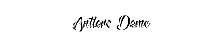 Antlers Demo font preview