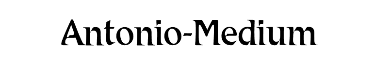 Antonio-Medium font preview