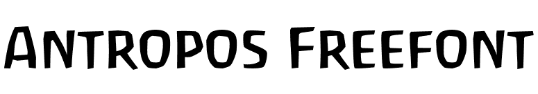 Antropos Freefont font preview