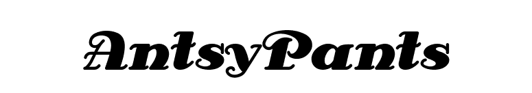 AntsyPants font preview