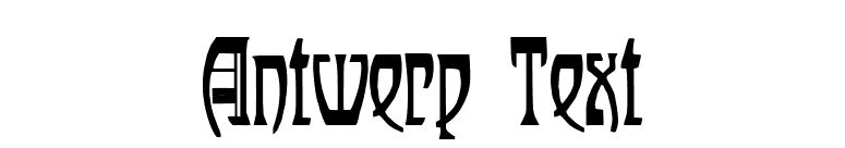Antwerp Text font preview