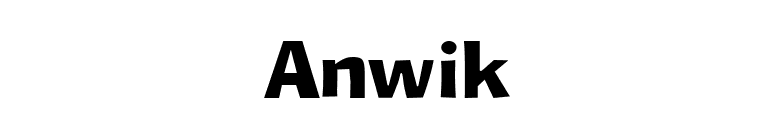 Anwik font preview