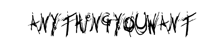 Anythingyouwant font preview