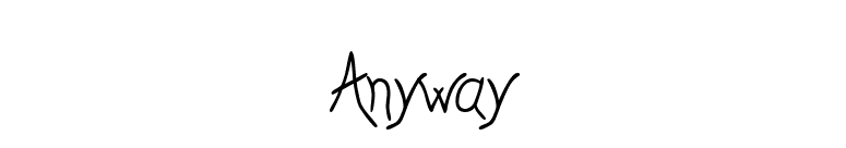 Anyway font preview