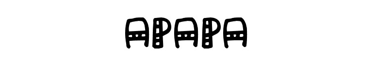 APapa font preview