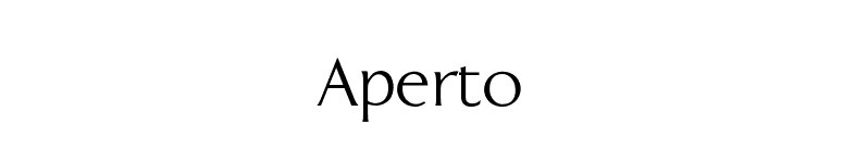 Aperto font preview