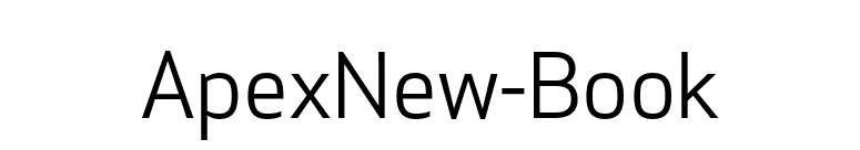 ApexNew-Book font preview