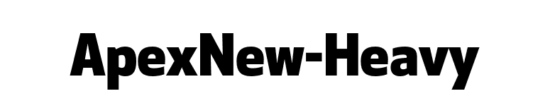 ApexNew-Heavy font preview