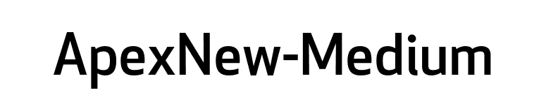 ApexNew-Medium font preview