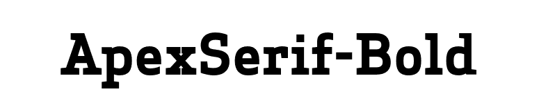 ApexSerif-Bold font preview