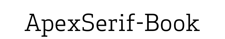 ApexSerif-Book font preview