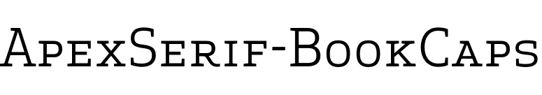 ApexSerif-BookCaps font preview