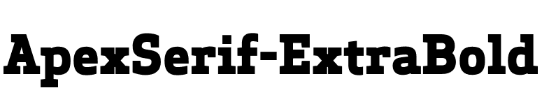 ApexSerif-ExtraBold font preview