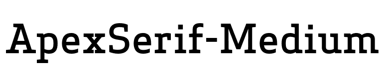 ApexSerif-Medium font preview