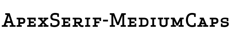 ApexSerif-MediumCaps font preview