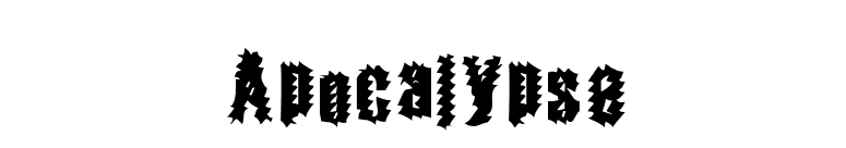 Apocalypse font preview