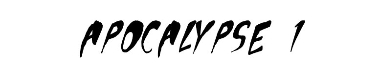 Apocalypse 1 font preview