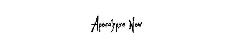 Apocalypse Now font preview