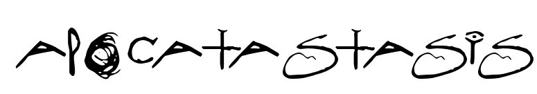 ApocataStasis font preview