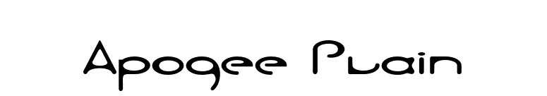 Apogee Plain font preview