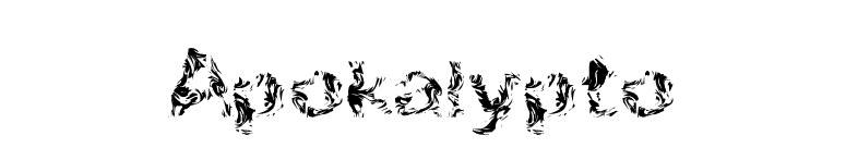 Apokalypto font preview