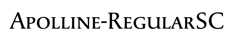 Apolline-RegularSC font preview