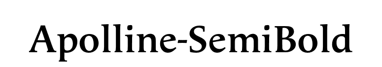 Apolline-SemiBold font preview