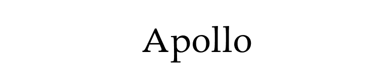 Apollo font preview