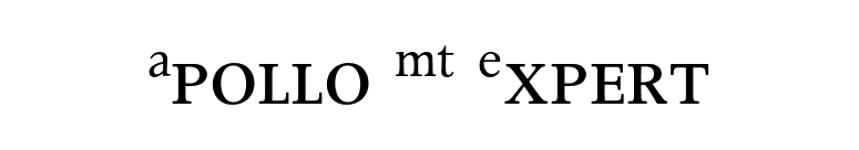 Apollo MT Expert font preview