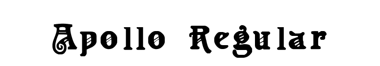 Apollo Regular font preview