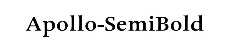 Apollo-SemiBold font preview