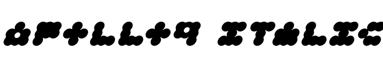 Apollo9 Italic font preview