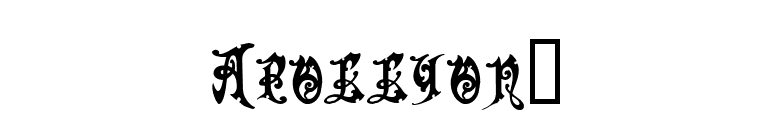 Apollyon™ font preview