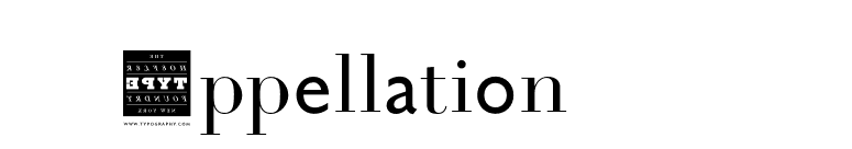 Appellation-HTF font preview