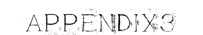 Appendix3 font preview