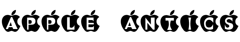 Apple Antics font preview