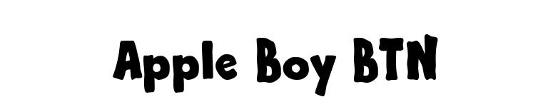 Apple Boy BTN font preview