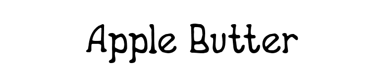Apple Butter font preview