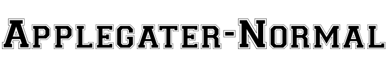 Applegater-Normal font preview