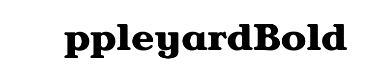 AppleyardBold font preview