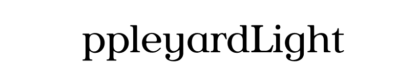 AppleyardLight font preview