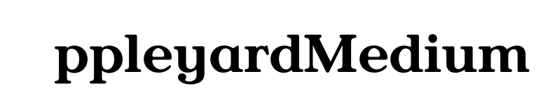 AppleyardMedium font preview