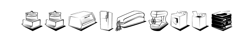 Appliances font preview