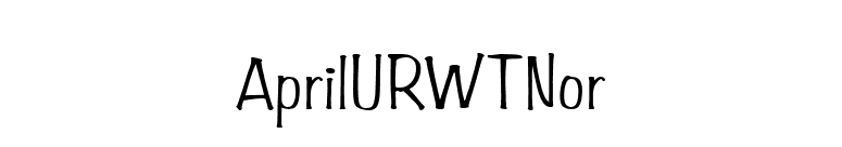 AprilURWTNor font preview