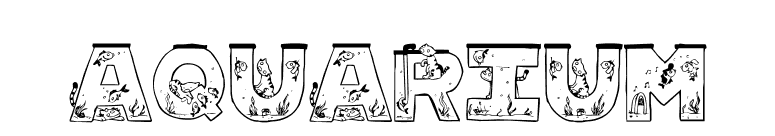 Aquarium font preview