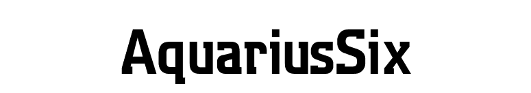 AquariusSix font preview