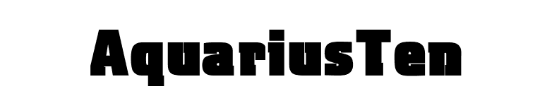 AquariusTen font preview