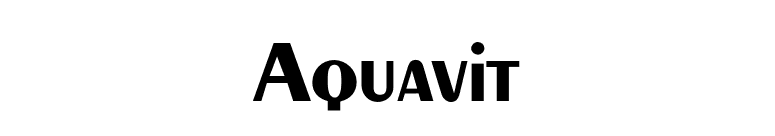Aquavit font preview