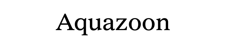 Aquazoon font preview