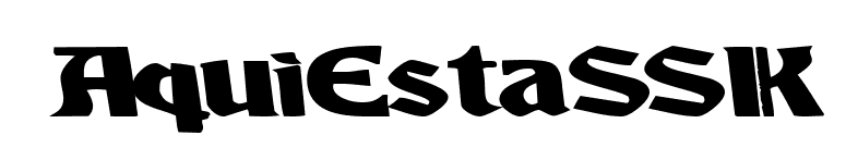 AquiEstaSSK font preview
